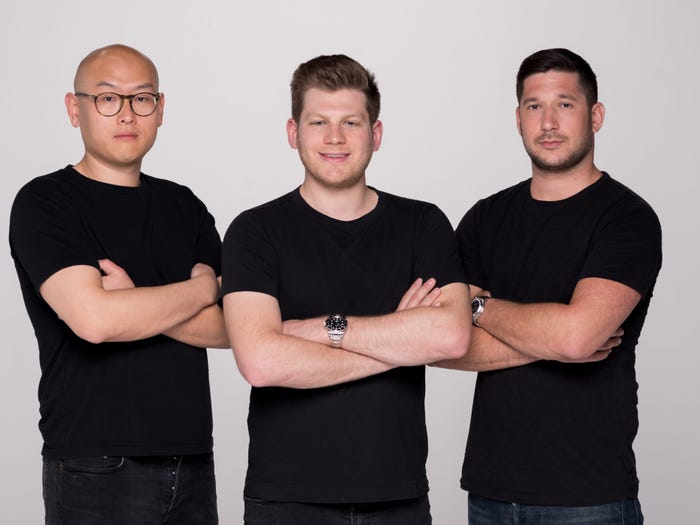 UtilizeCore cofounders: Johnny Zhu, COO (left) Ryan Gottfried, CEO (middle) and Jason Kwait, President (right)