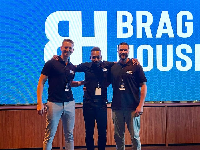 Brag House cofounders Daniel Leibovich, Lavell Juan, and Will Simpson