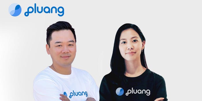 Pluang cofounders and co-CEOs, Richard Chua and Claudia Kolonas