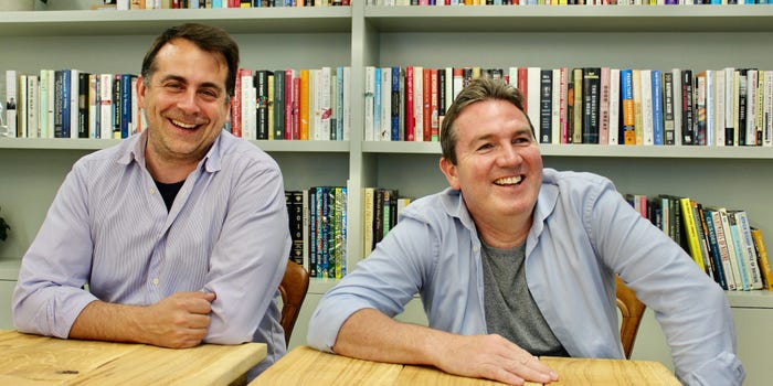 Wagestream cofounders Portman Wills and Peter Briffett