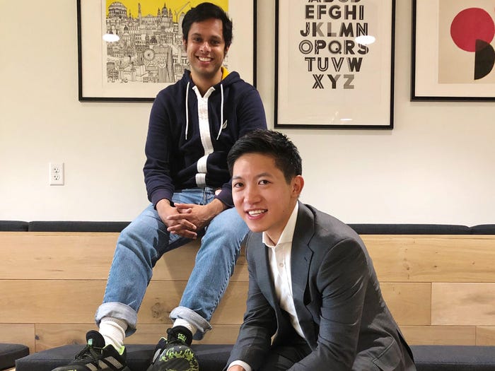 Angle Health cofounders Tylon Wang and Anirban Gangopadhyay